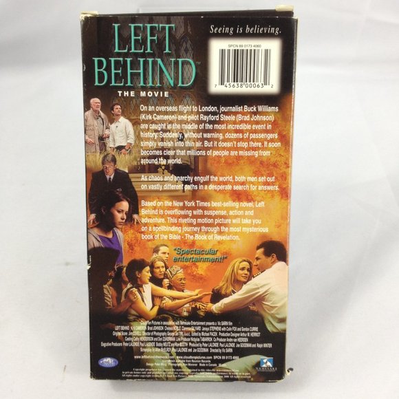Left Behind - 2000- Kirk Cameron - VHS Tape - Used - Picture 3 of 3